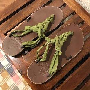 Sseko Ribbon Sandals size 8